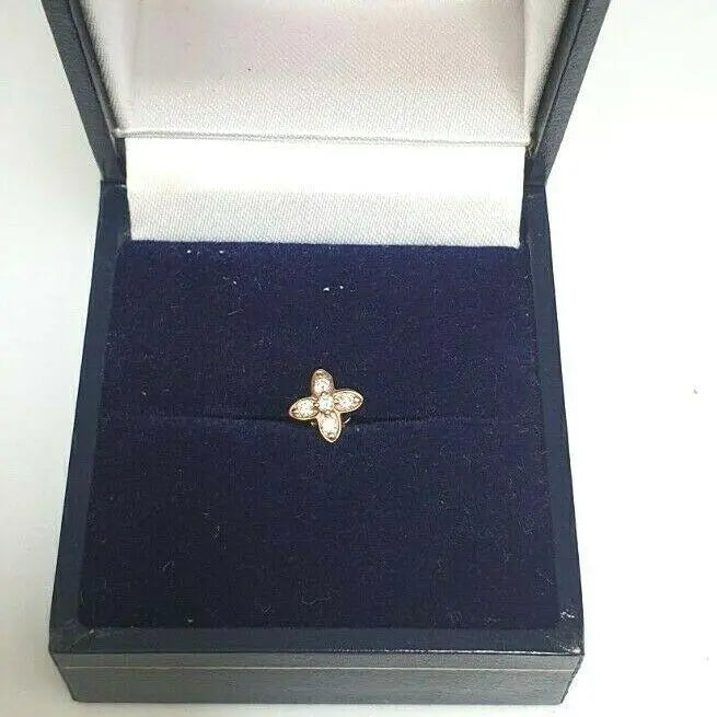 Round Diamond Nose Stud / Nose Pin 18ct Yellow / White/ Rose Gold 0.07 cts Nose Stud