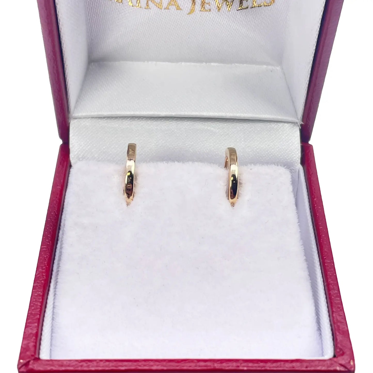 18ct Yellow Gold Pair Of Hoop Huggie Earrings 10mm Diameter  Gold earring