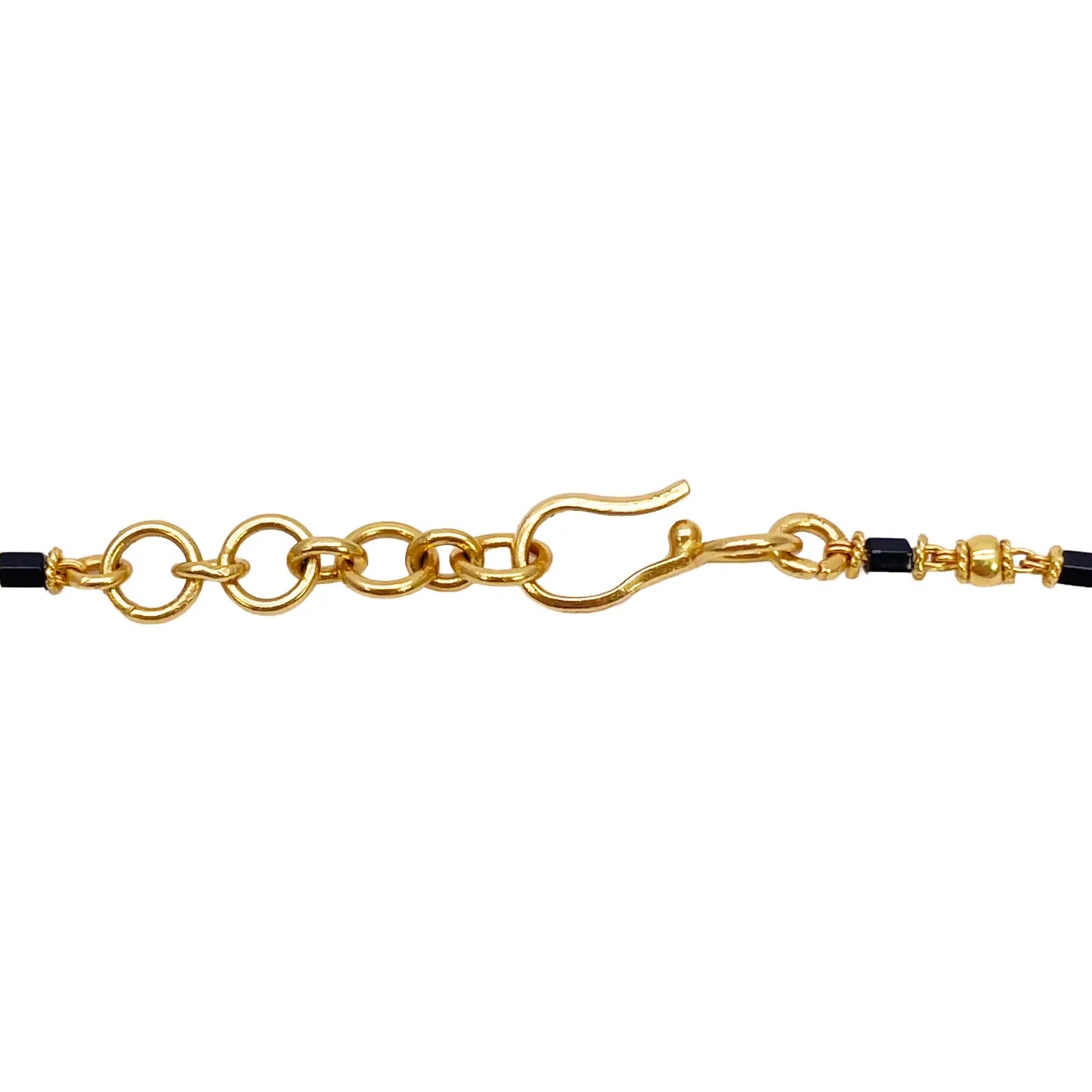 22ct Yellow Gold A Beautiful Two-Tone Traditional Indian Mangalsutra 16 inches  Mangalsutra Chains