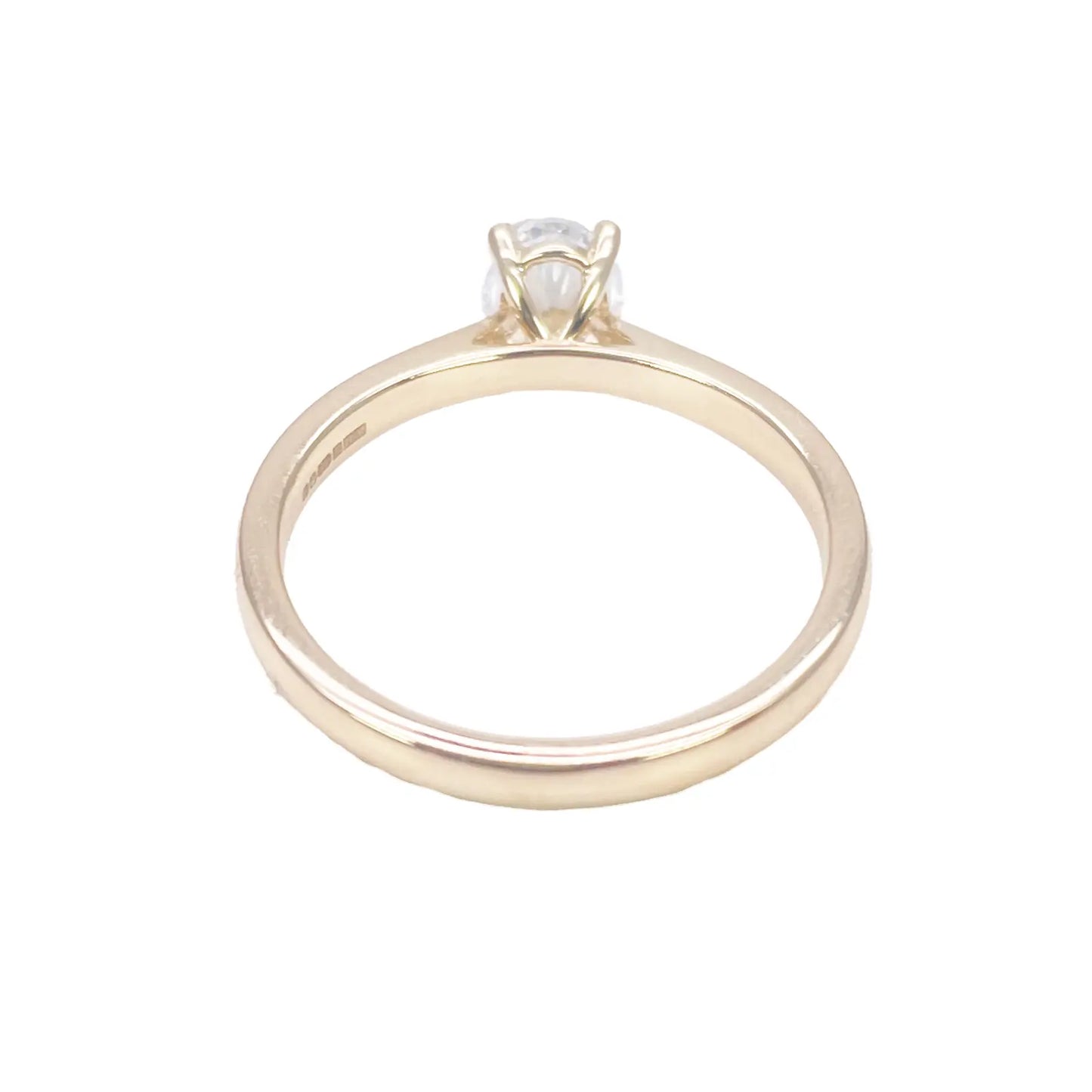 Oval Cut Natural Diamond Solitaire Engagement Ring 0.70ct GIA Certified  Diamond Yellow Gold Ring